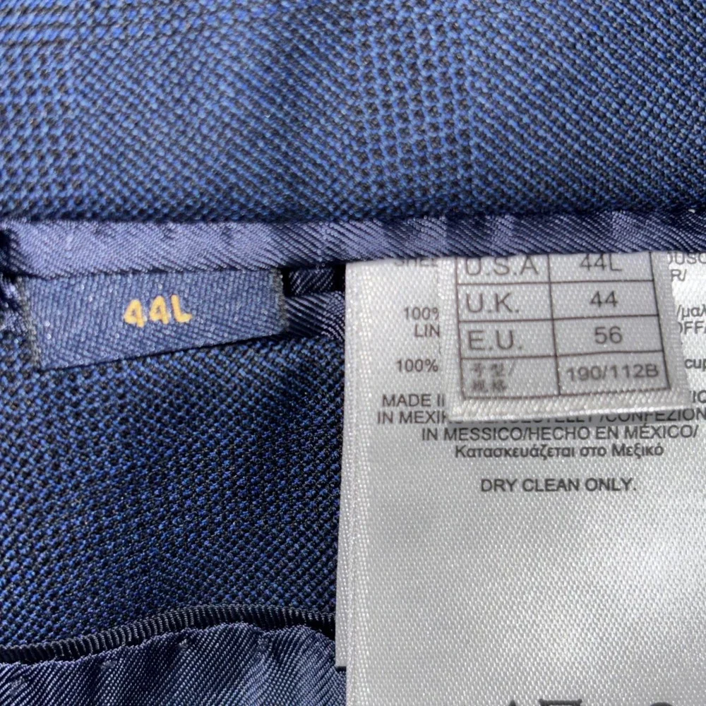 Brooks Brothers Regent Fit Navy Blue 100% Wool Blazer Sport Coat 44L Mens